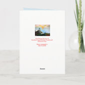 ハッピーバースデー願いの祖母! 歌シートを使って カード (裏面)