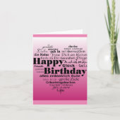 ハッピーバースデー願い カード (正面)