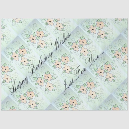 ハッピーバースデー願い 薄葉紙 (正面)