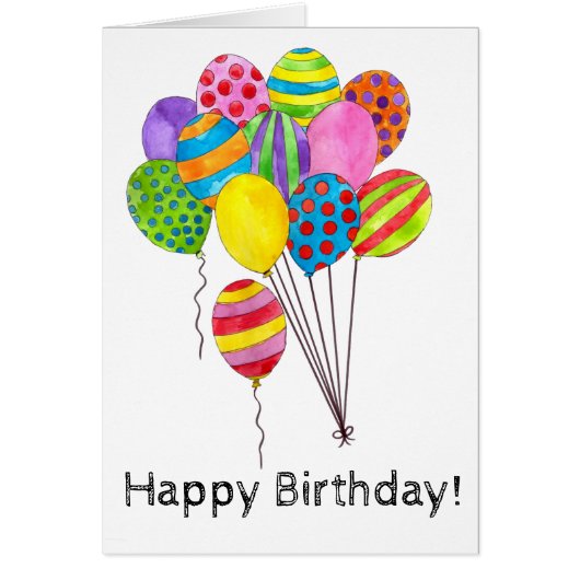 ハッピーバースデー風船 (正面)