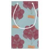 ハッピーバースデー風船 スモールペーパーバッグ (裏面)