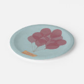 ハッピーバースデー風船 ペーパープレート (アングル)