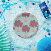 ハッピーバースデー風船 ペーパープレート (パーティー)