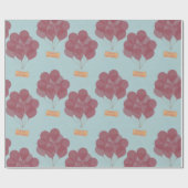 ハッピーバースデー風船 ラッピングペーパー (フラット)