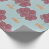 ハッピーバースデー風船 ラッピングペーパー (角)