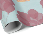 ハッピーバースデー風船 ラッピングペーパー (ロールコーナー)