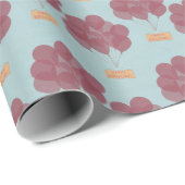 ハッピーバースデー風船 ラッピングペーパー (ロールコーナー)