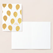 ハッピーバースデー風船 箔カード (ディスプレー)