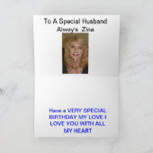 ハッピーバースデー風車シルエットカード カード (内部)