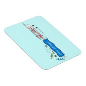 ハッピーバースデー飛行機 マグネット (右側)