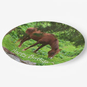 ハッピーバースデー馬 ペーパープレート (アングル)