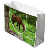 ハッピーバースデー馬 ラージペーパーバッグ (裏面アングル)