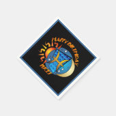 ハッピーバースデー魚座〔占星術の〕十二宮図誕生サインナプキンス スタンダードカクテルナプキン (角)