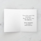 ハッピーバースデー魚釣りグリーティングカード シーズンカード (内部)