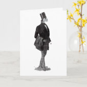 ハッピーバースデー魚 カード (黄色い花)