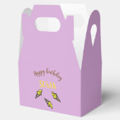 ハッピーバースデー黄色のアイスクリームを紫に フェイバーボックス (オープン)