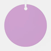 ハッピーバースデー黄色のアイスクリームを紫に メタルオーナメント (裏面)