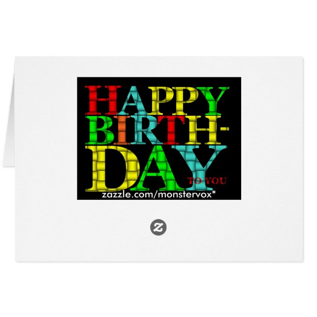 ハッピーバースデー (裏面横)