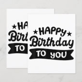 ハッピーバースデー (正面/裏面)