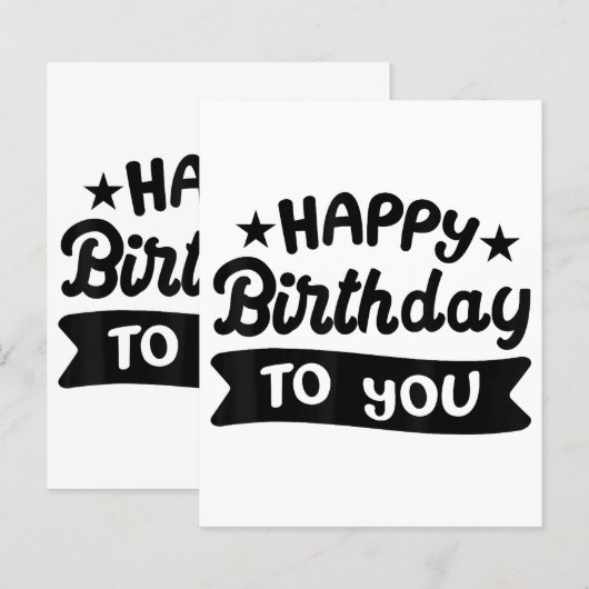 ハッピーバースデー (正面/裏面)