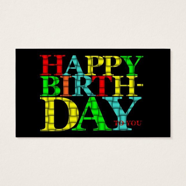 ハッピーバースデー (裏面)