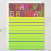 ハッピーバースデー (正面/裏面)