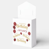 ハッピーバースデー1月の誕生日のお願いボックス フェイバーボックス (オープン)