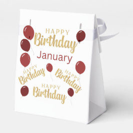 ハッピーバースデー1月の誕生日のお願いボックス フェイバーボックス