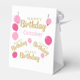 ハッピーバースデー10月誕生日お願いボックス フェイバーボックス