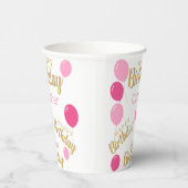 ハッピーバースデー10月誕生日紙カップ 紙コップ (右)