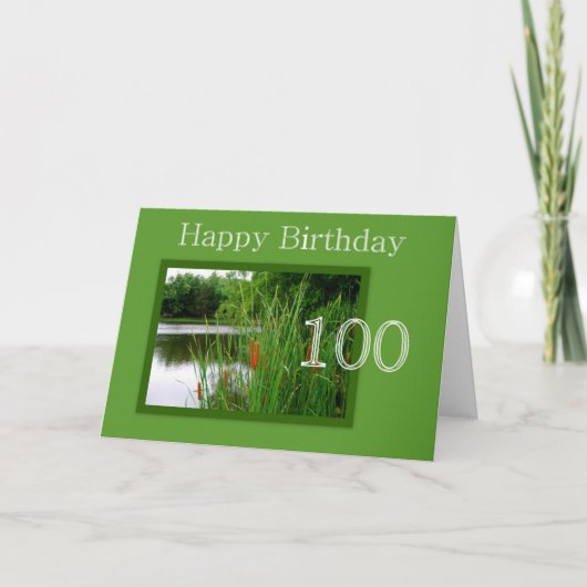 ハッピーバースデー100番目 カード (正面)