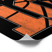 ハッピーバースデー10th 10歳バスケットボールボーイズTe ポスター (角)