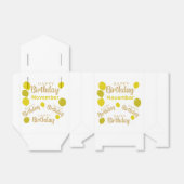 ハッピーバースデー11月の誕生日のお願いボックス フェイバーボックス (折り畳みなし)