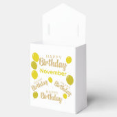 ハッピーバースデー11月の誕生日のお願いボックス フェイバーボックス (オープン)