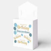 ハッピーバースデー12月の誕生日のお願いボックス フェイバーボックス (オープン)