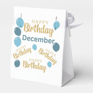 ハッピーバースデー12月の誕生日のお願いボックス フェイバーボックス