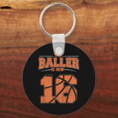 ハッピーバースデー16歳バスケットボールボーイズ16 キーホルダー (正面)