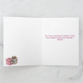 ハッピーバースデー16th10代の若者スウィートガール カード (内部)