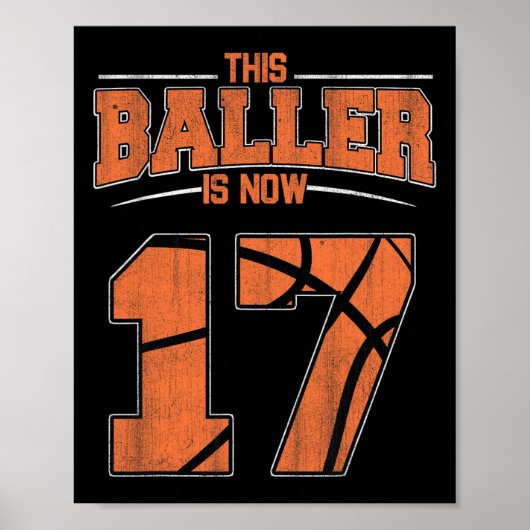 ハッピーバースデー17歳バスケットボールボーイズセブン ポスター (正面)