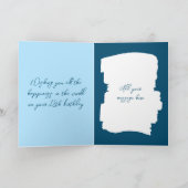 ハッピーバースデー18今日フォトブルーを追加 カード (内部)