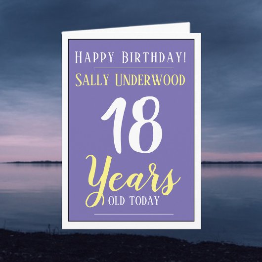 ハッピーバースデー18歳 カード