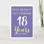 ハッピーバースデー18歳 カード (正面)