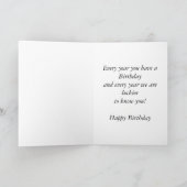 ハッピーバースデー1920年誕生20年代20世紀 カード (内部)