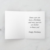 ハッピーバースデー1926年誕生20年代20世紀 カード (内部)