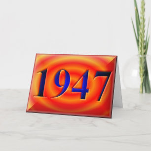 ハッピーバースデー1947年誕生40年代40代40代 カード