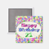 ハッピーバースデー1 マグネット (正面/裏面)