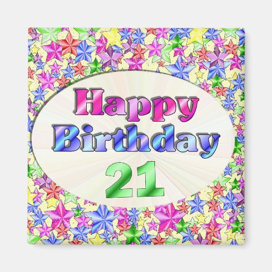 ハッピーバースデー1 マグネット (正面)