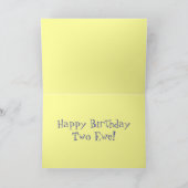 ハッピーバースデー2の雌ヒツジ! カード (内部)