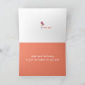 ハッピーバースデー2歳名前をカスタムする カード (内部)