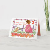 ハッピーバースデー2歳名前をカスタムする カード (正面)